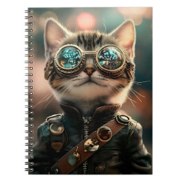 Schattigee Steampunk Schattige Cat Kitten G1 Notitieboek