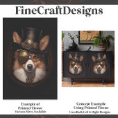 Schattigee Steampunk Schattige Welsh Corgi Dog D5L Tissuepapier