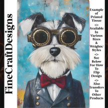 Schattigee Steampunk Schnauzer Dog, Bow Stropdas Z