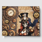 Schattigee Steampunk Skelet Gastenboek (Voorkant)