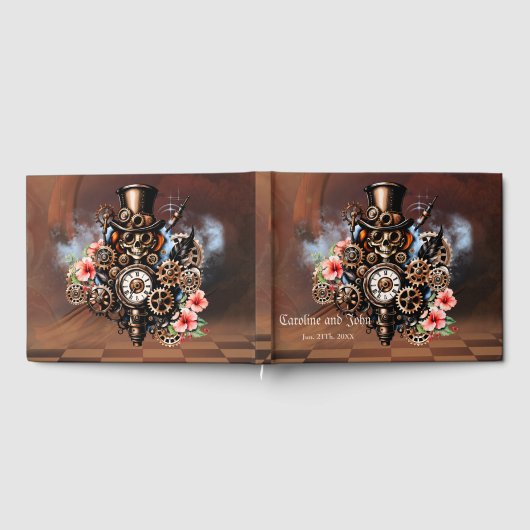 Schattigee steampunk vrouwen gastenboek (Volledig)