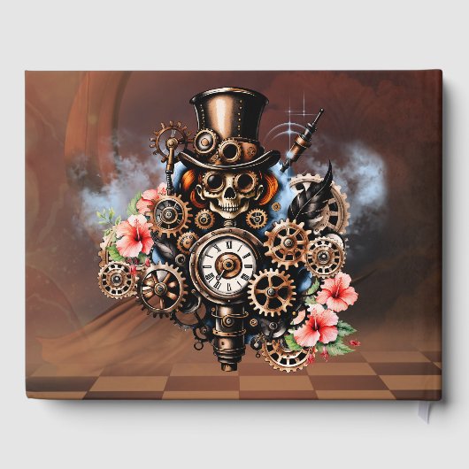 Schattigee steampunk vrouwen gastenboek (Achterkant)