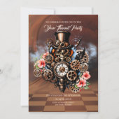 Schattigee steampunk vrouwen kaart (Voorkant)