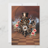 Schattigee steampunk vrouwen kaart (Achterkant)