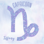 Schattigee Steenbok Astrologie Teken Gepersonalise Sticker (Voorkant)