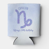 Schattigee Steenbok Teken Aangepaste Verjaardagsfe Blikjeskoeler (Voorkant)