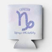 Schattigee Steenbok Teken Aangepaste Verjaardagsfe Blikjeskoeler (Achterkant)