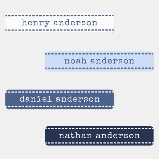 Schattigee steken Blueberry waterdichte jongens na Labels (Groep)