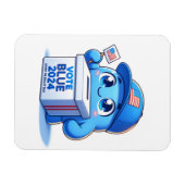 Schattigee stemming Blauw 2024 presidentsverkiezin Magneet (Horizontaal)