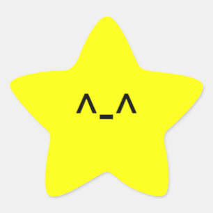 Schattigee ster Sticker