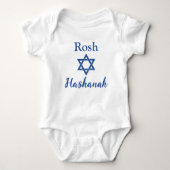 Schattigee ster van David Rosh Hashanah Romper (Voorkant)