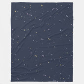 Schattigee sterren aan een sprankelende nachtelijk fleece deken (Voorkant)