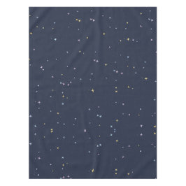 Schattigee sterren aan een sprankelende nachtelijk tafelkleed