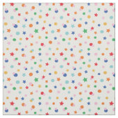 Schattigee sterren en Stippen confetti op wit Stof (Swatch)