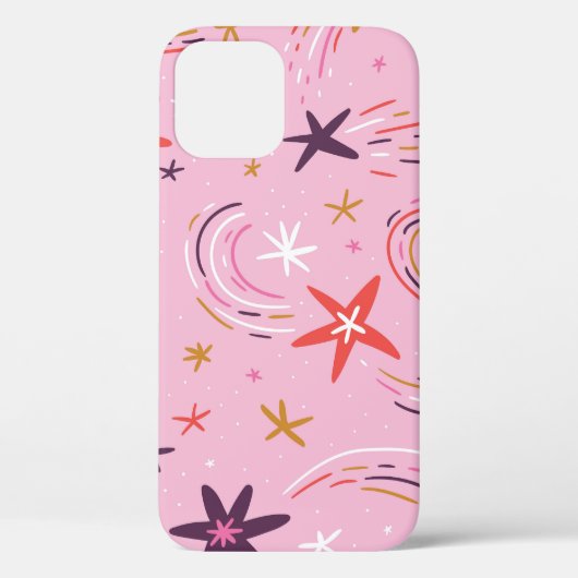 Schattigee sterren regenbogen roze patroon Case-Mate iPhone case (Achterkant)