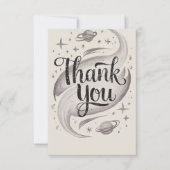  Schattigee sterrenhemel Bedankkaart (Voorkant)