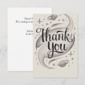  Schattigee sterrenhemel Bedankkaart (Voorkant / Achterkant)