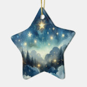 Schattigee sterrennacht kerstboom ornament (Links)