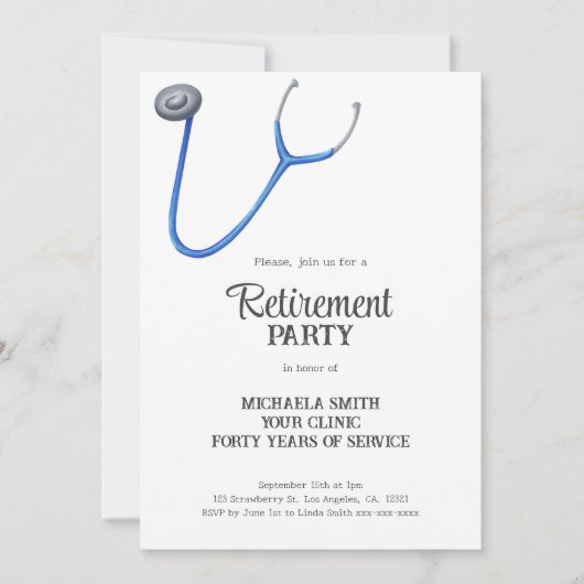 Schattigee Stethoscoop Dokter Verpleegkundige Pens Kaart (Voorkant)