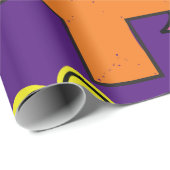 Schattigee Stick Figuur Meisje met Plus Sign Cadeaupapier (Rol Hoek)