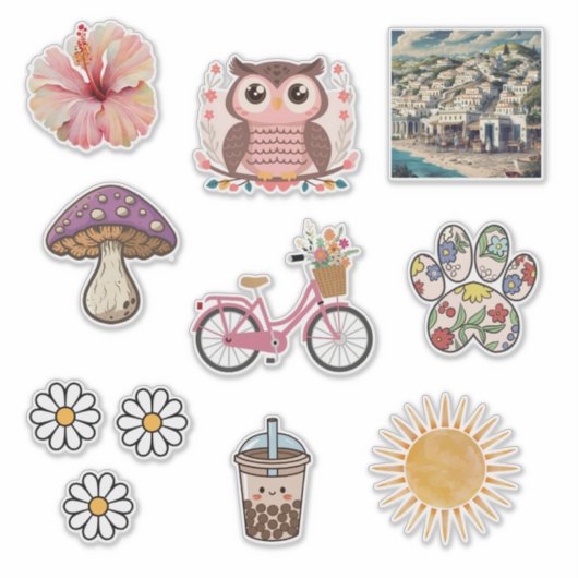 Schattigee sticker collectie (Voorkant)