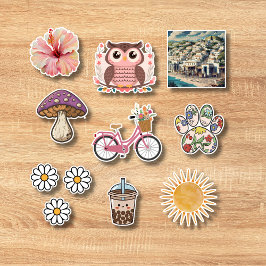 Schattigee sticker collectie