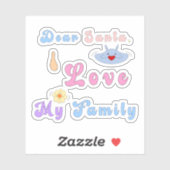 Schattigee Sticker | Lieve kerstman, ik hou van mi (Vel)