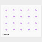 Schattigee Sticker met vlinderillustratie (Vel)