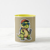 Schattigee sticker stijl Dinosaurus Mok (Midden)
