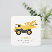 Schattigee Sticker van de de Verjaardagsvrachtwage Kaart (Staand voorkant)