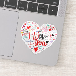 Schattigee Stickers voor laptop / Love Stickers