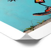 Schattigee stickman poster (Hoek)
