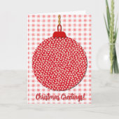 Schattigee  stijl kerstvakantie Kaart (Voorkant)