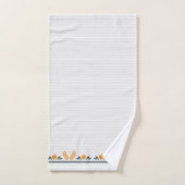 Schattigee stijlvolle bloemen in sinaasappel en st bad handdoek (Handdoek)