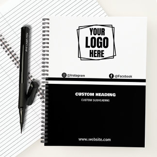 Schattigee Stijlvolle Custom Company Logo Business Notitieboek