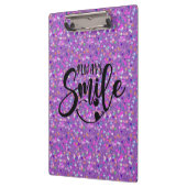 Schattigee stijlvolle glitter altijd glimlach eleg klembord (Links)