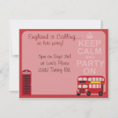 Schattigee stijlvolle Londense partij Kaart (Voorkant)