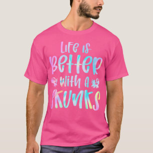Schattigee stinkdieren houden van leuk leven is be t-shirt