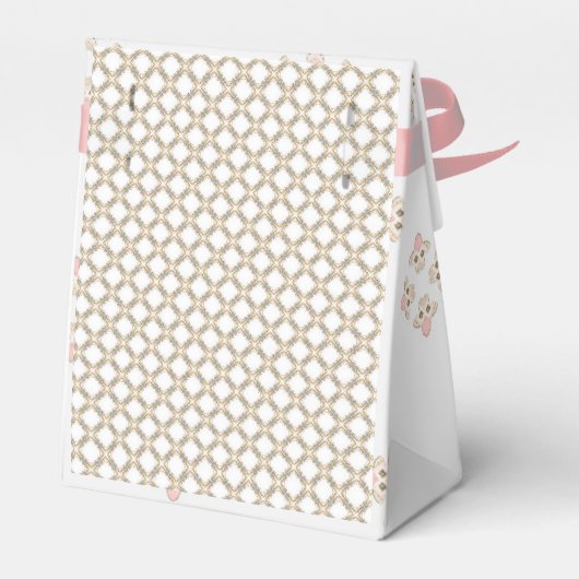 Schattigee stinkin' roze doos! Douche Baby Bruilof Bedankdoosjes (Achterkant)