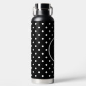 Schattigee stippen gepersonaliseerde monogram ther waterfles (Voorkant)