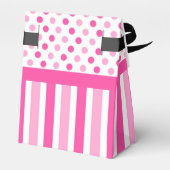 Schattigee Stippen Roze Meisjes Thee Party Verjaar Bedankdoosjes (Achterkant)