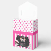 Schattigee Stippen Roze Meisjes Thee Party Verjaar Bedankdoosjes (Geopend)