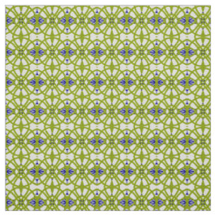 Schattigee stof naadloos groen & blauw printpatroo