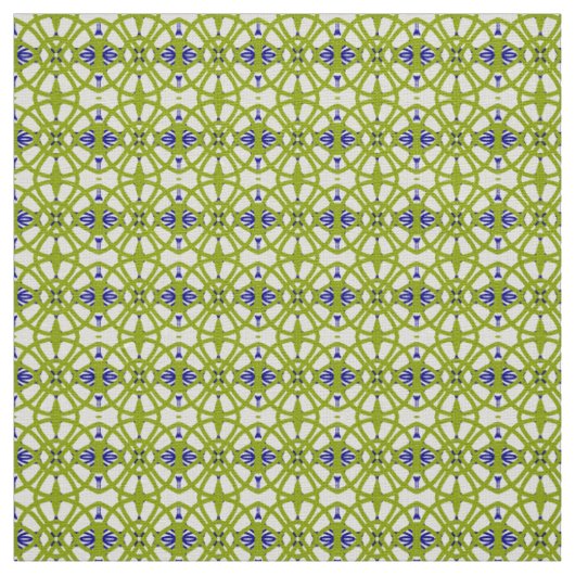 Schattigee stof naadloos groen & blauw printpatroo (Swatch)