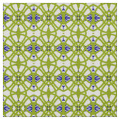Schattigee stof naadloos groen & blauw printpatroo (Close Up)