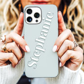 Schattigee stoffige salie minimalistische aangepas Case-Mate iPhone case