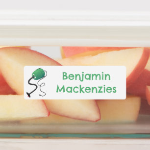 Schattigee stofzuiger cartoon humor gepersonalisee labels