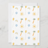 Schattigee Stomp Chomp Roar Dinosaurus 1e verjaard Kaart (Achterkant)