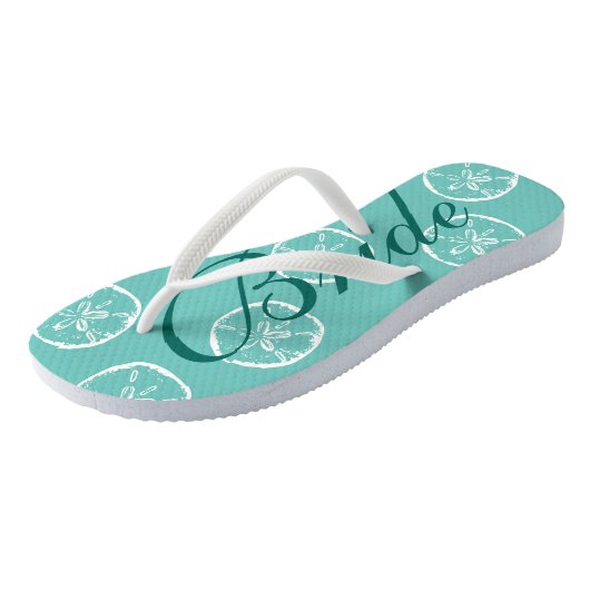 Schattigee strand bruiloft teenslippers voor bruid (Schuin)