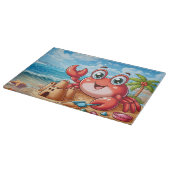 Schattigee strand watermeloen krab snijplank (Hoek)